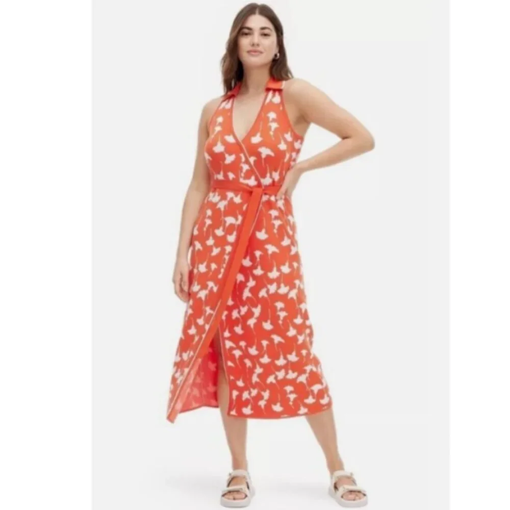 dvf orange wrap dress Diane Von Furstenberg DVF for Target Ginkgo